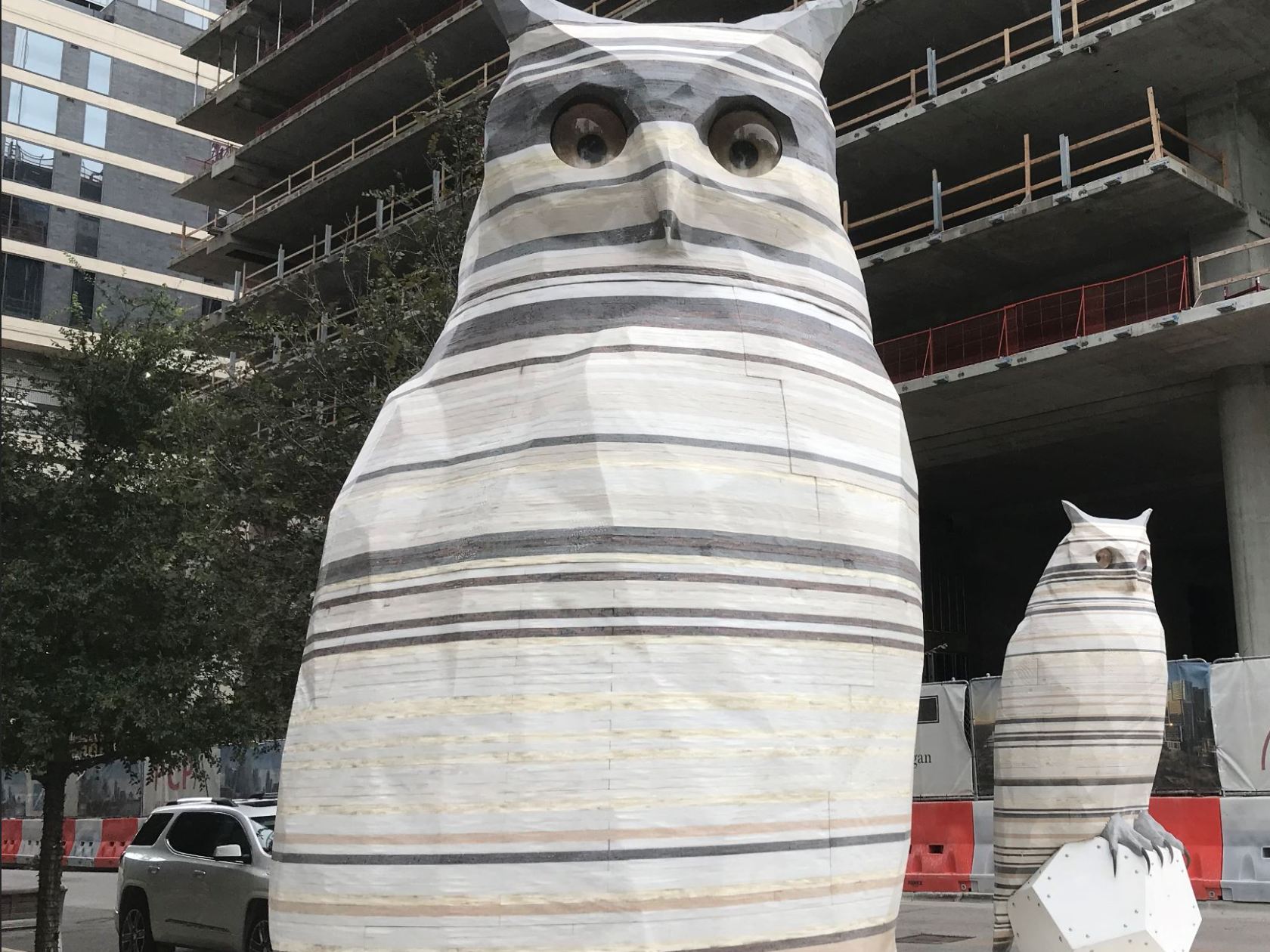 a person standing in front of a building